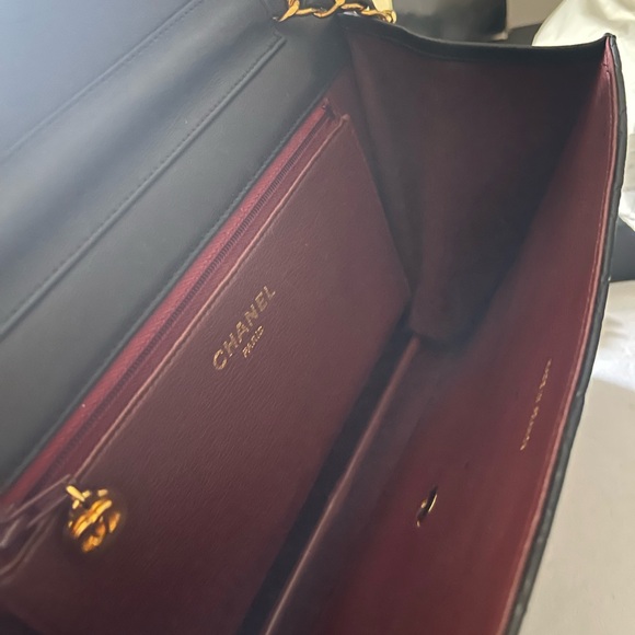 AUTHENTIC CHANEL QUILTED LAMBSKIN CC FLAP BAG - Picture 4 of 8